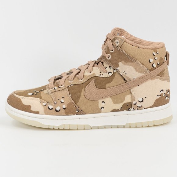 Nike Women's Dunk High 'Desert Camo' DX2314-200 Sneakers size 8 - Picture 5 of 9